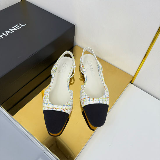 Chanel Classic Slingback Flats Premium Sheepskin Upper Leather Sole
