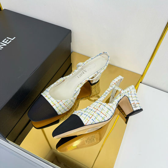 Chanel Classic Slingback Flats Premium Sheepskin Upper Leather Sole