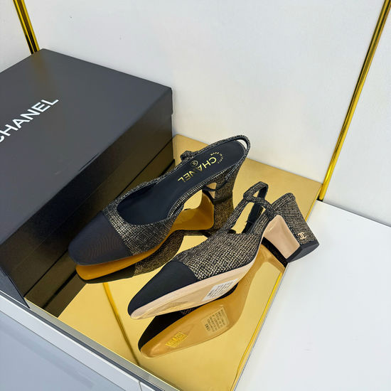 Chanel Classic Slingback Flats Premium Sheepskin Upper Leather Sole
