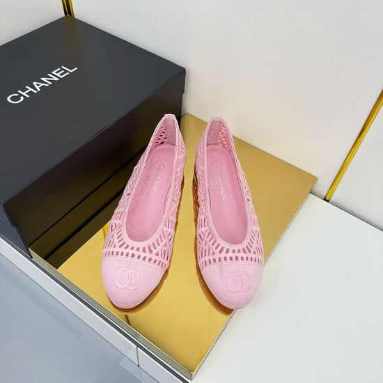 Chanel Classic Two Tone Woven Leather Slingback Casual Dress Shoes