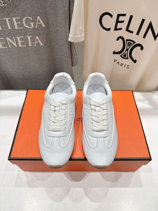 Hermes Classic Color-block Casual Sneakers Comfortable Durable Daily Shoes