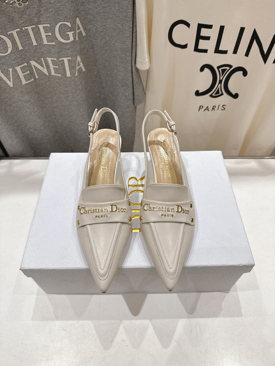 Christian Dior Pointed Toe Ankle Strap Heeled Sandals Elegant