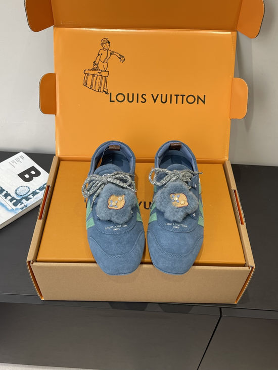 Louis Vuitton Ballet Style Casual Shoes Soft Leather Comfortable Sole