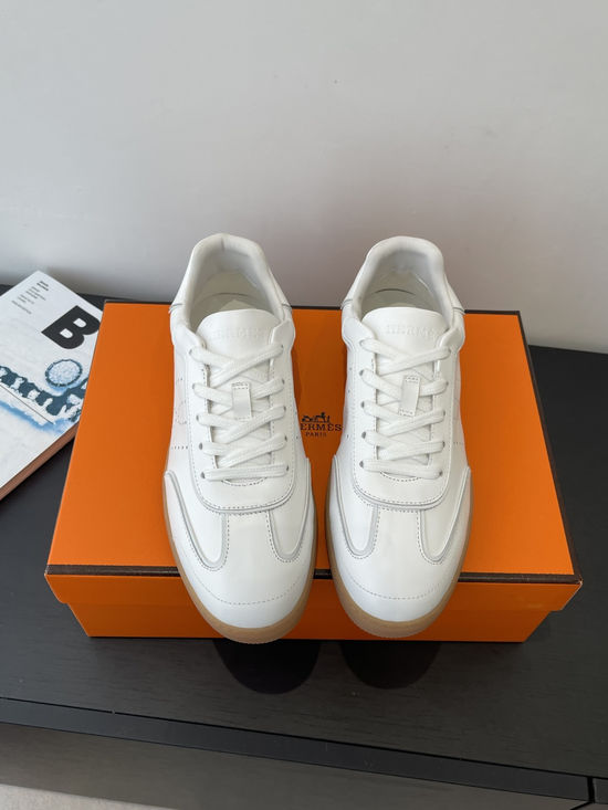 Hermes Retro Trainer Shoes with H Logo for Timeless Appeal