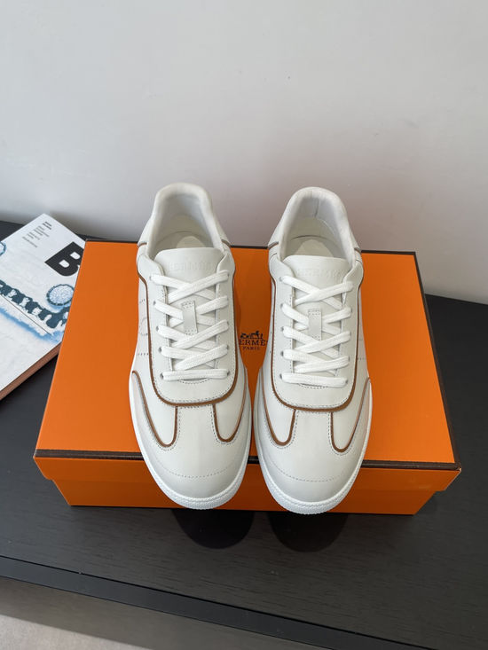 Hermes Retro Trainer Shoes with H Logo for Timeless Appeal