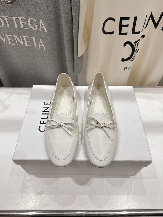 Celine Genuine Leather Slip-on Flat Casual Loafers