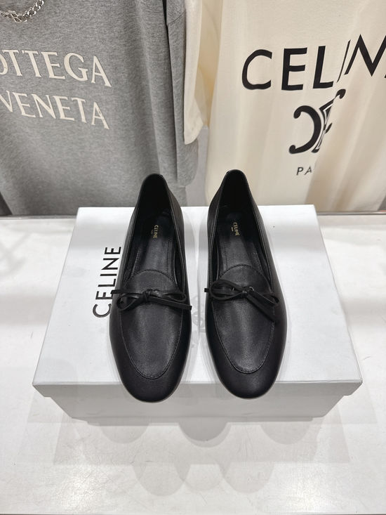 Celine Genuine Leather Slip-on Flat Casual Loafers