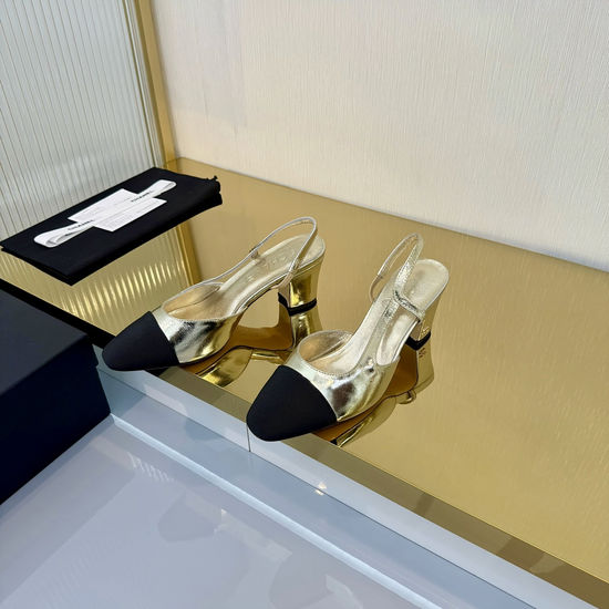 Chanel Classic Slingback Flats Premium Sheepskin Upper Leather Sole