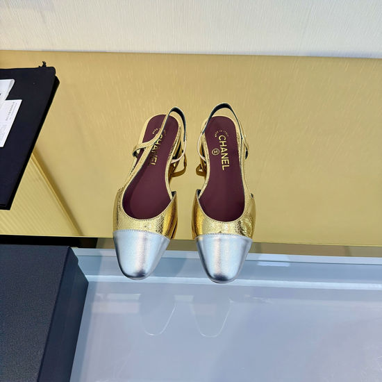 Chanel Classic Slingback Flats Premium Sheepskin Upper Leather Sole