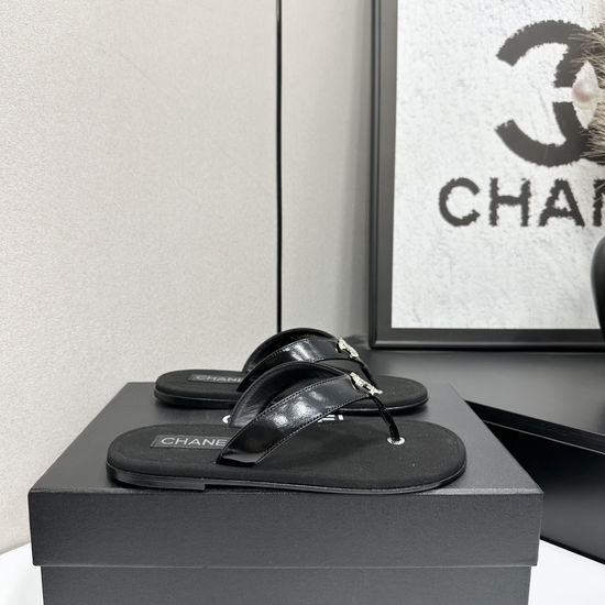 Chanel Soft Sheepskin Upper Sandals Breathable Lining Daily Casual Shoes