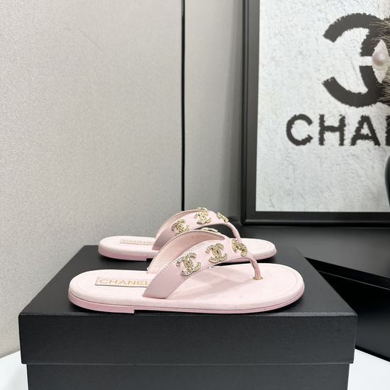 Chanel Premium Sheepskin Sandals Comfortable Lining Durable Sole Footwear