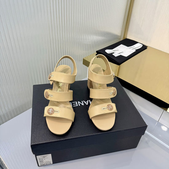 Chanel Classic Embroidered Buckle Comfort Suede Slides