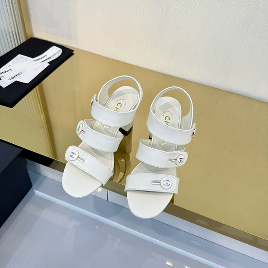 Chanel Classic Embroidered Buckle Comfort Suede Slides
