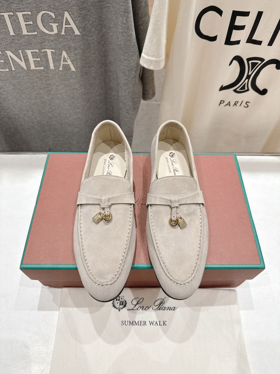 Loro Piana High Quality Suede Upper Slip-On Casual Loafers
