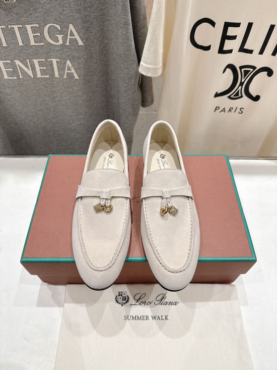 Loro Piana High Quality Suede Upper Slip-On Casual Loafers
