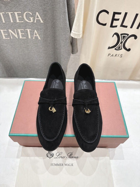 Loro Piana High Quality Suede Upper Slip-On Casual Loafers