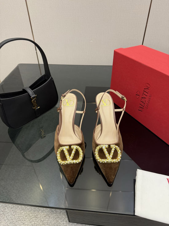 Valentino Bowknot Design Comfortable Sheepskin Lined High Heels