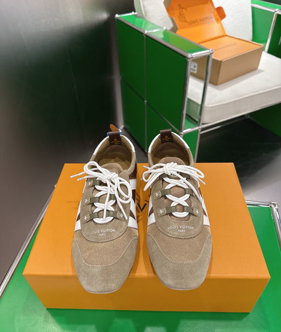 Louis Vuitton LV Mixed Material Ballet Sneakers Lightweight Comfortable Casual Shoes