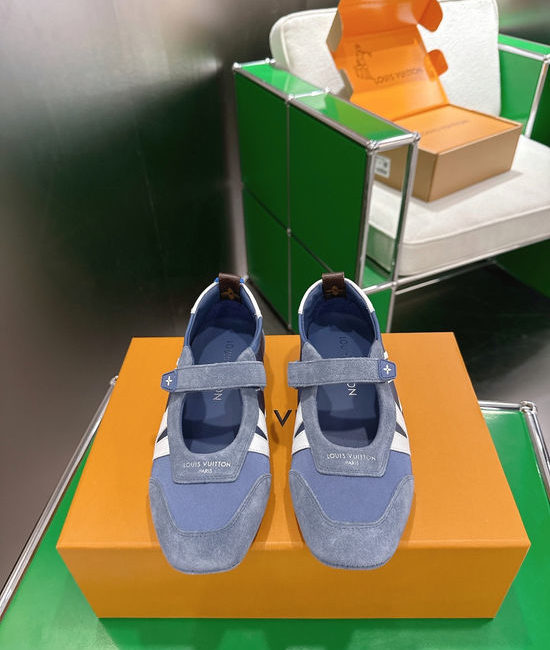 Louis Vuitton LV Mixed Material Ballet Sneakers Lightweight Comfortable Casual Shoes