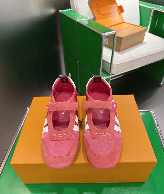 Louis Vuitton LV Mixed Material Ballet Sneakers Lightweight Comfortable Casual Shoes
