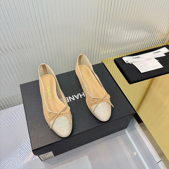 Chanel Classic Two-Tone Slingback Ballet Flats Premium Quality
