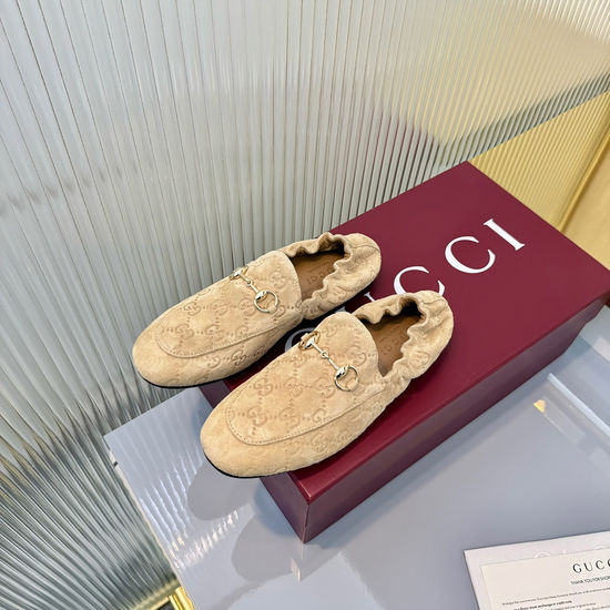Gucci Patent Leather Slip-on Loafers with Classic Buckle