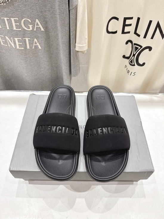 Balenciaga Waterproof Suede Non-Slip Casual Beach Slide Sandals