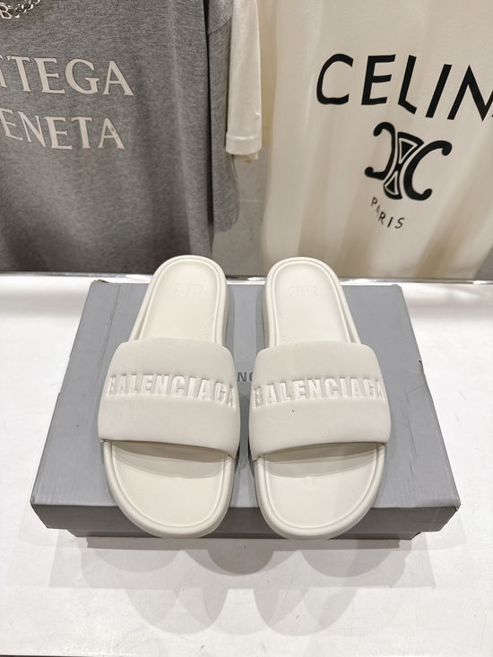 Balenciaga Waterproof Suede Non-Slip Casual Beach Slide Sandals