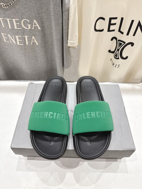 Balenciaga Waterproof Suede Non-Slip Casual Beach Slide Sandals