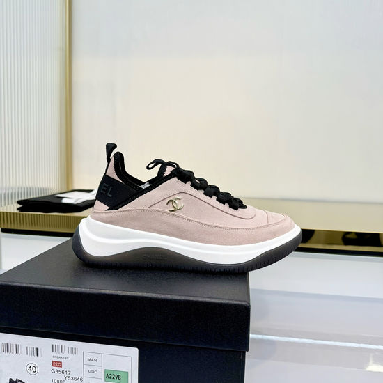 Chanel Soft Sheepskin Two-tone Casual Daily Sneakers