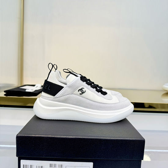 Chanel Soft Sheepskin Two-tone Casual Daily Sneakers