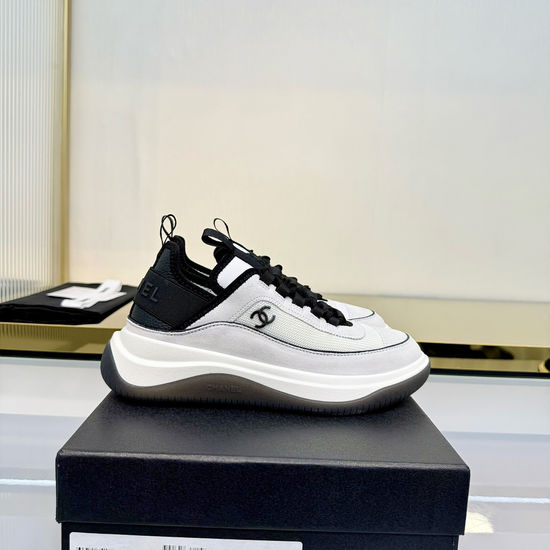 Chanel Soft Sheepskin Two-tone Casual Daily Sneakers