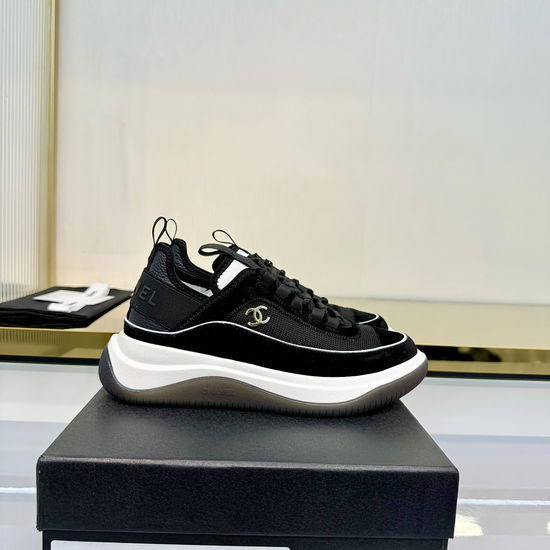 Chanel Soft Sheepskin Two-tone Casual Daily Sneakers
