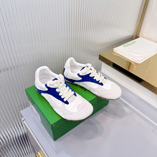 Bottega Veneta Color-blocked Suede Sneakers Non-slip Wear-resistant Lightweight Shoes
