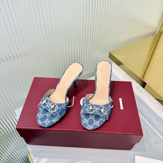 Gucci Horsebit Decor Leather High Heel Sandals Premium Quality