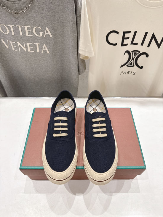 Loro Piana Soft Canvas Casual Sneakers Comfortable Lightweight Versatile Daily Wear