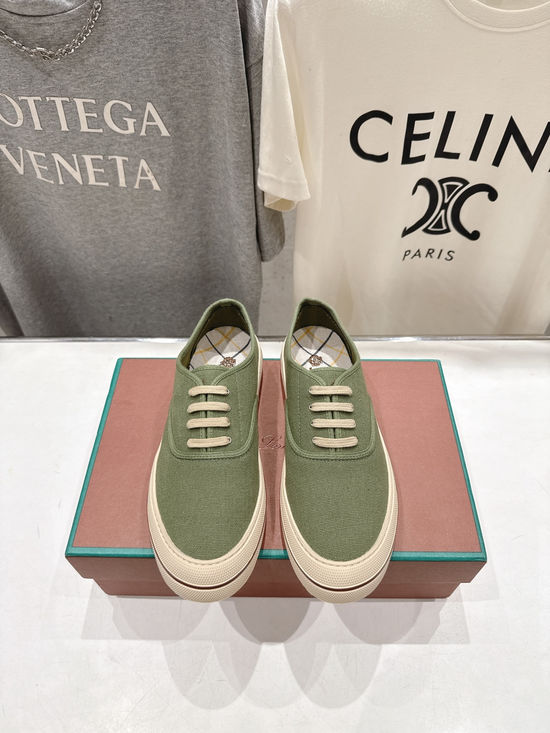 Loro Piana Soft Canvas Casual Sneakers Comfortable Lightweight Versatile Daily Wear