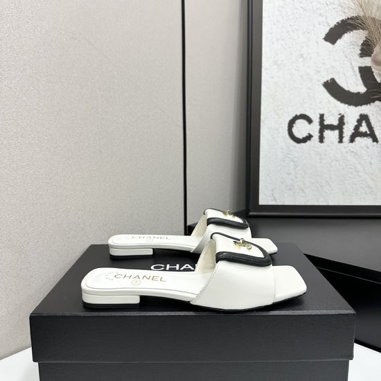 Chanel Genuine Leather Lined Classic Casual Sandals