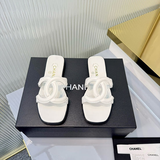 Chanel Elegant Versatile Soft Comfortable Flat Slides