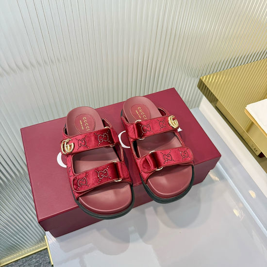 Gucci Adjustable Strap Casual Slide Sandals with Hardware