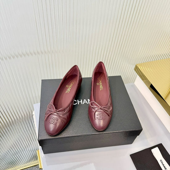 Chanel Classic Slingback Flat Comfortable Leather Shoes