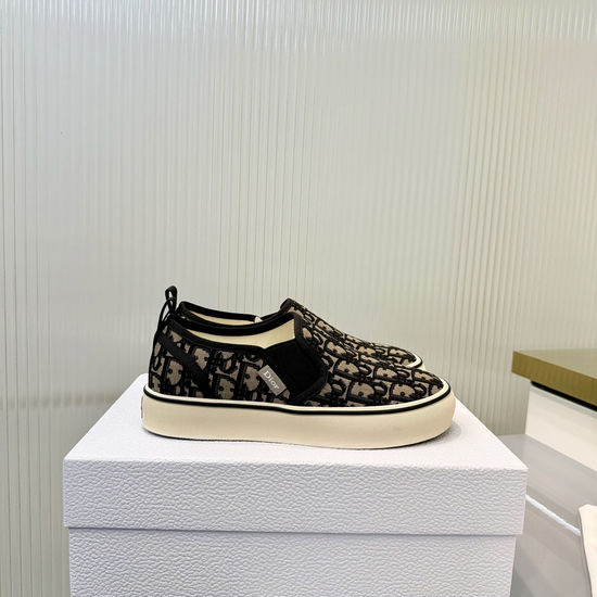 Christian Dior Vintage Printed Lace Canvas Casual Comfortable Sneakers