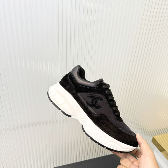 Chanel Classic Panda Color Leather Casual Shoes