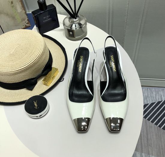 Yves Saint Laurent Chic Pointed Toe High Heel Sandals with Premium Leather