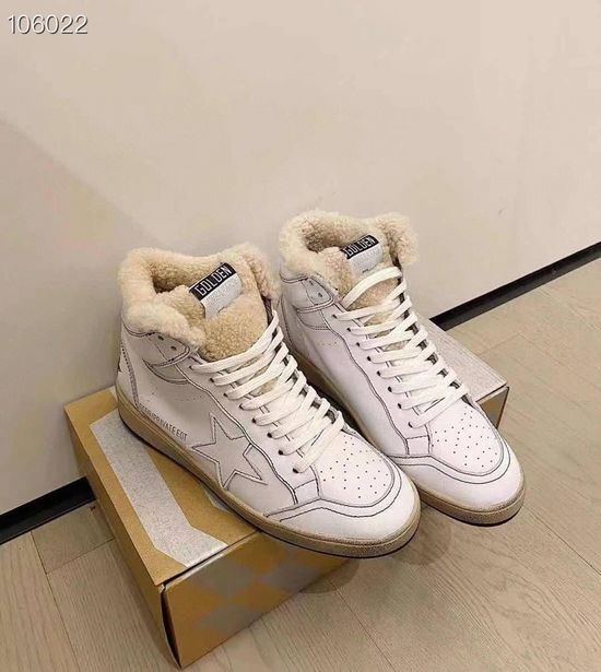 Golden Goose Warm High Top Leather Lined Comfortable Casual Shoes