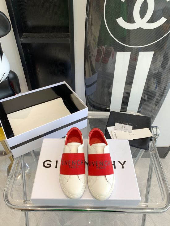 Givenchy Genuine Leather White Casual Shoes With Non-slip Sole