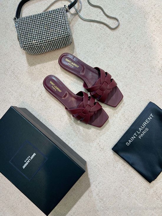Yves Saint Laurent Classic Leather Slides Premium Quality Handcrafted Upper
