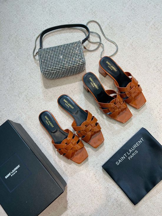 Yves Saint Laurent Classic Leather Slides Premium Quality Handcrafted Upper