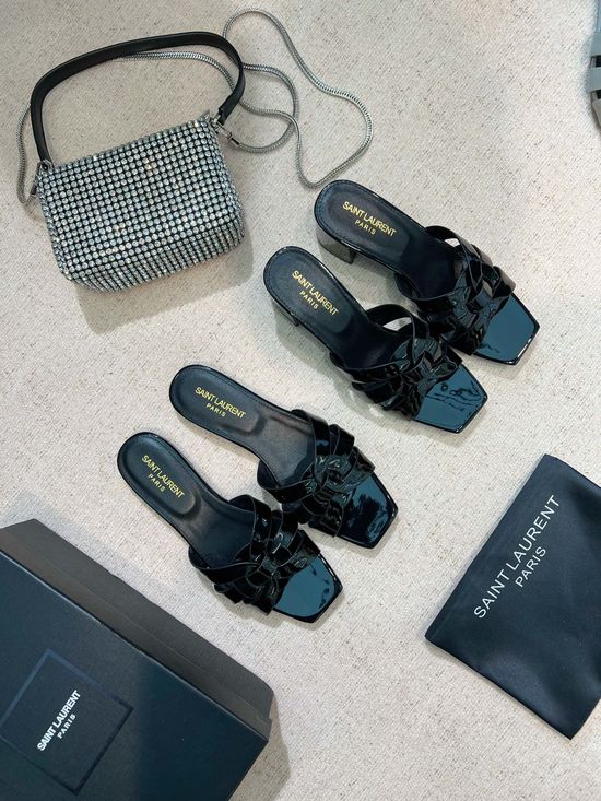 Yves Saint Laurent Classic Leather Slides Premium Quality Handcrafted Upper