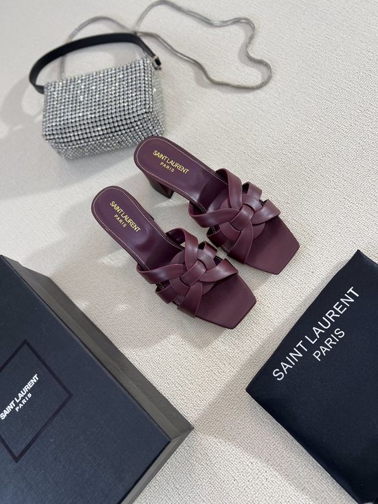 Yves Saint Laurent Classic Leather Slides Premium Quality Handcrafted Upper